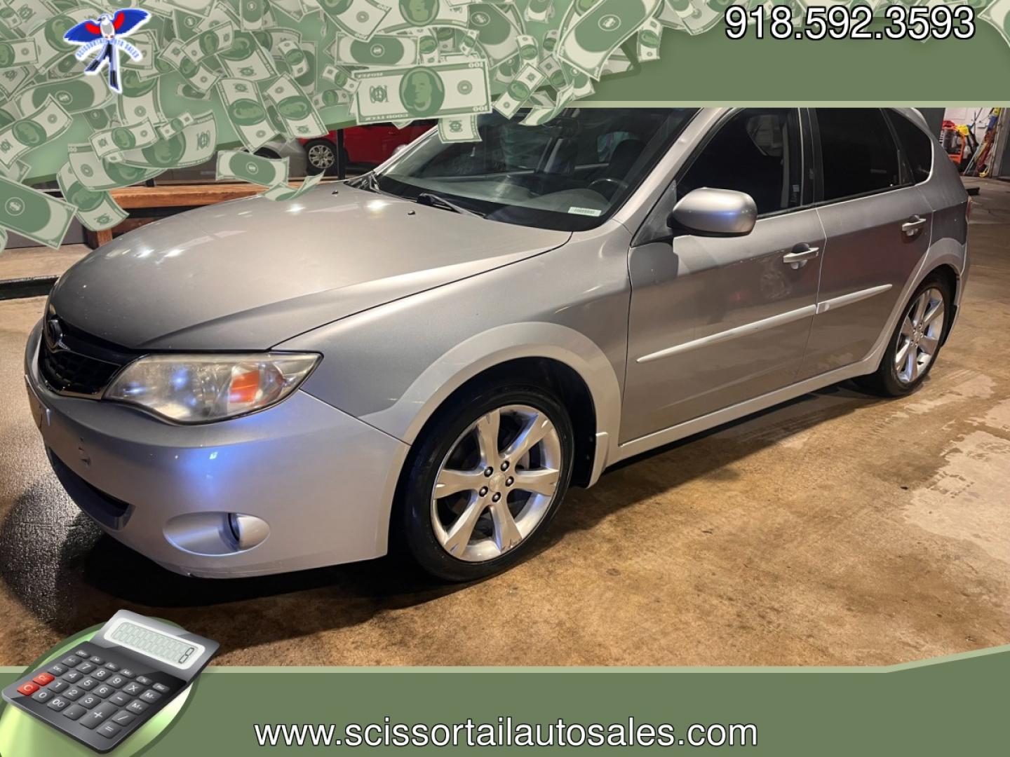 2008 SILVER SUBARU IMPREZA OUTBACK SPOR Sport (JF1GH63658H) with an 2.5L H4 SOHC 16V engine, 4-Speed Automatic transmission, located at 8101 E. Skelly Dr., Tulsa, OK, 74129, (918) 592-3593, 36.121891, -95.888802 - Photo#0